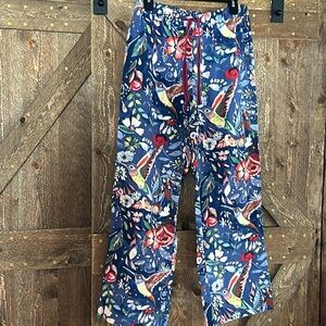 Eloise Anthropologie printed flannel pajama bottoms pants